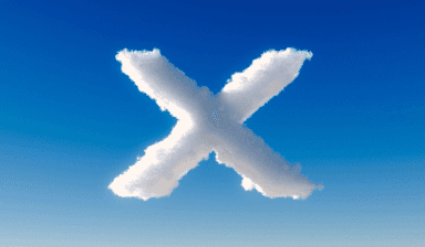x in cloud form